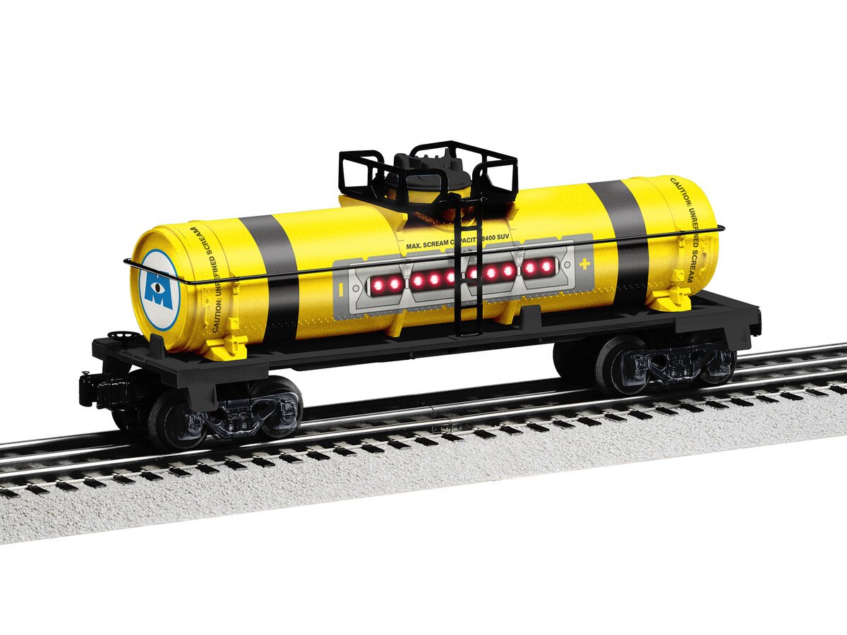 Lionel 2228350 O Monsters Inc: Scare Tank Car with Red LED's