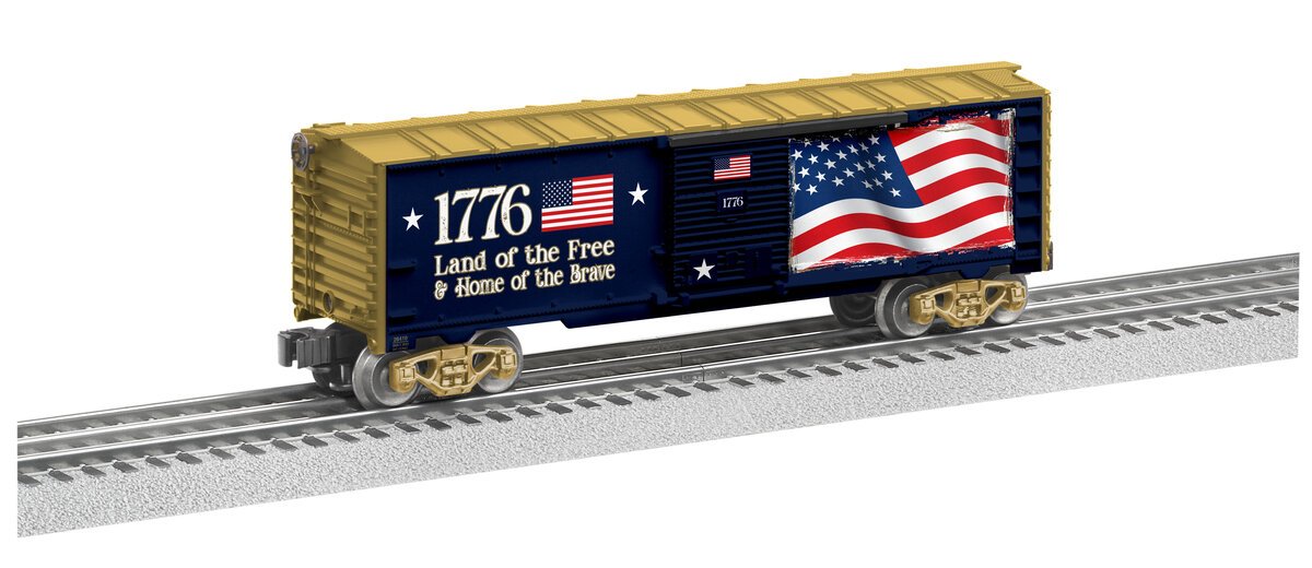 Lionel 2228410 O American Flag LED Boxcar