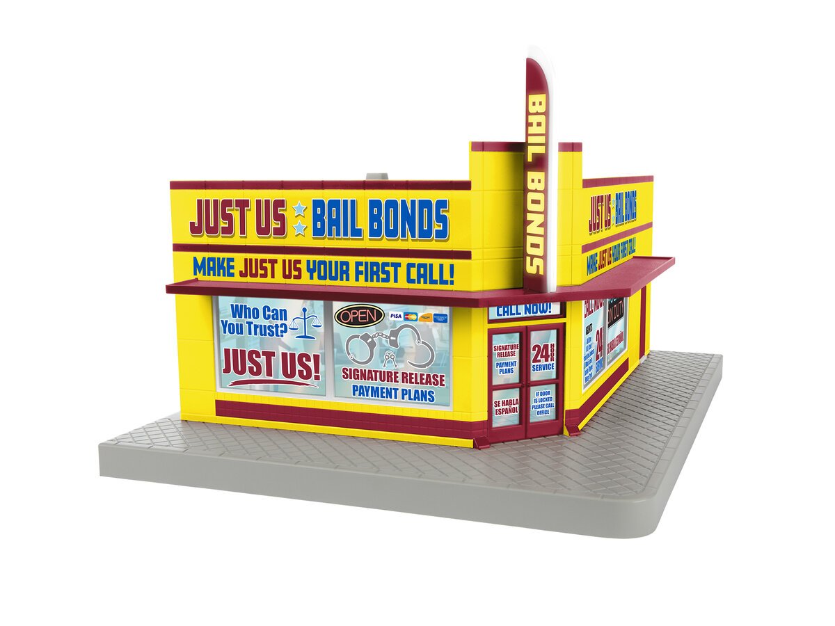 Lionel 2229170 O Plug-Expand-Play Bail Bonds Building