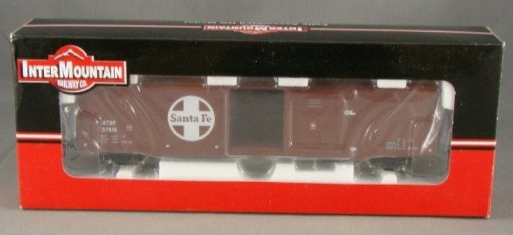 InterMountain 46901-28 HO ATSF Brown Santa Fe 60' PS-1 Boxcar # 37816