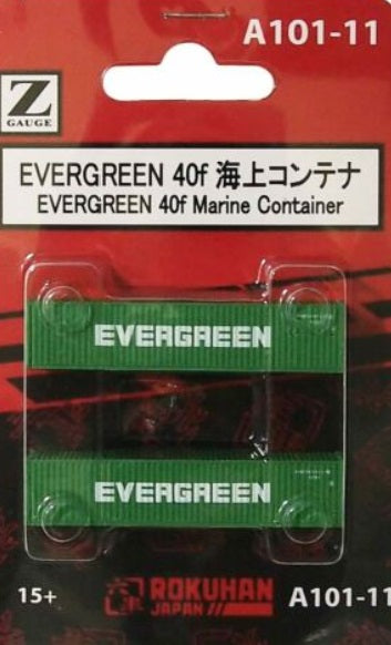 Rokuhan A101-11 Z Evergreen 40f Marine Container