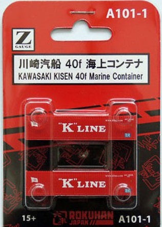 Rokuhan A101-1 Z "K" Line Kawasaki Kisen 40f Marine Container