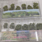 The N Scale Architect 1-60512 Lot of 5 Z Scale Trees Mix Greens Swamp Things
