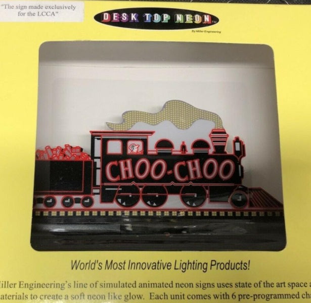 Miller Engineering O LCCA Chattanooga Choo Choo Lighted Neon Desk Top Sign
