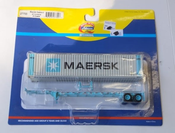 Athearn 27755 HO 45' Container & Chassis