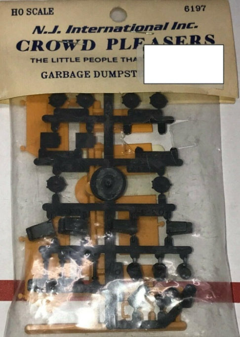 NJ International 6197 HO Crowd Pleasers Garbage Dumpster & Cans Kit
