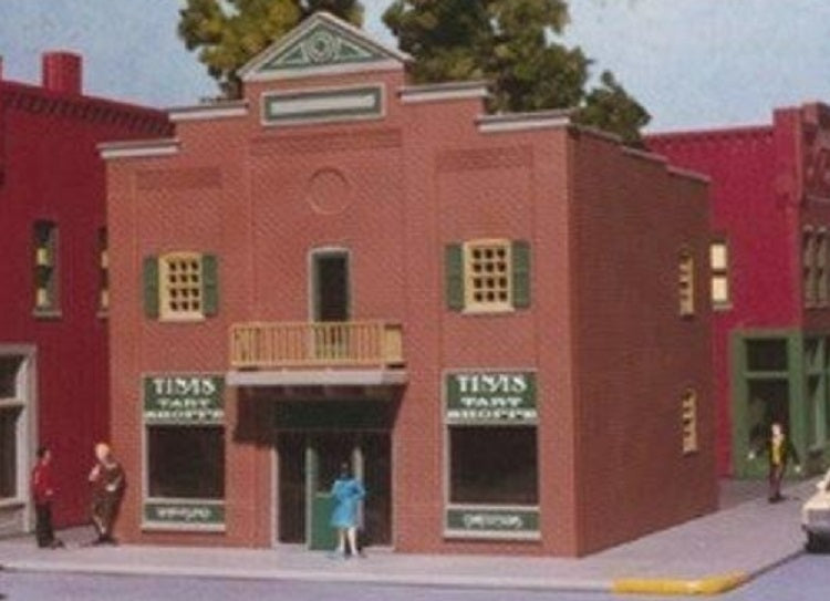 Smalltown USA 699-6000 HO Scale Town Bank (Formally: Tina's Tart Shoppe)