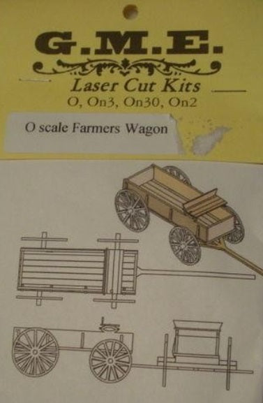 G. M. E. HO/HOn3/HOn30 Farmers Wagon Laser Cut Kit
