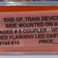 Accurate Lighting 144-610 End Of Train Device Side Mounted On A Kadee #5 Coupler
