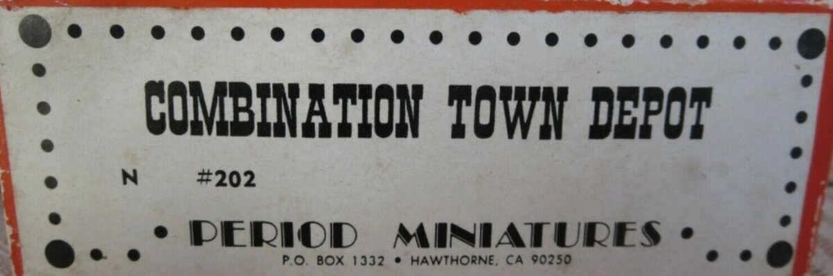 Period Miniatures 202 N Combination Town Depot Kit
