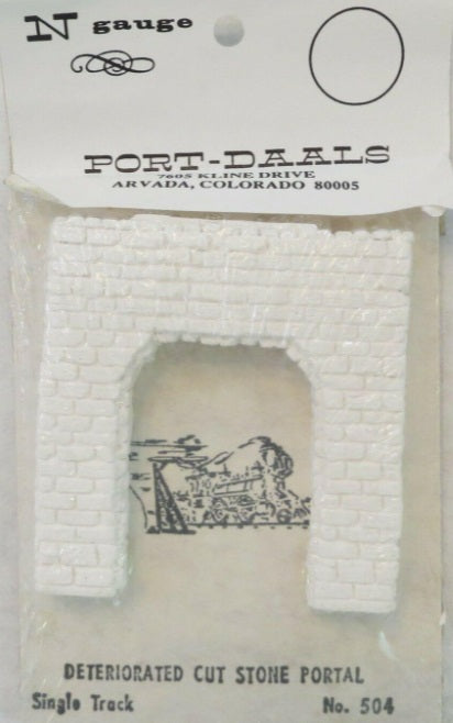 Port-Daals 504 N Deteriorated Cut Stone Portal Single Track