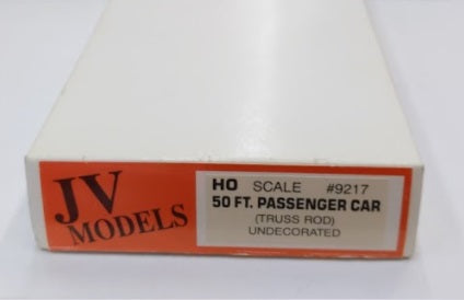 JV Models 9217 HO 50Ft. Passenger Car Truss Rod Undecorated Kit