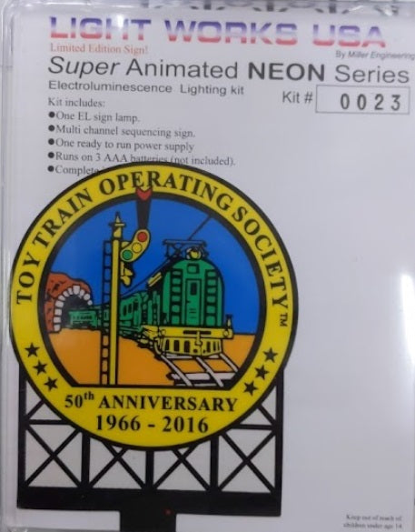 Miller Engineering 0023 O Billboard Animated 50th Anniversary 1966-2016