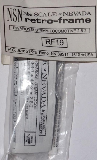 Scale by Nevada RF19 N Rivarossi Steam Locomotive 2-8-2