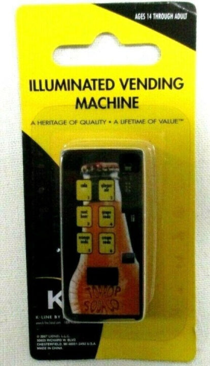 K-Line 6-22497 O Guage Top Pop Soda Illuminated Vending Machine