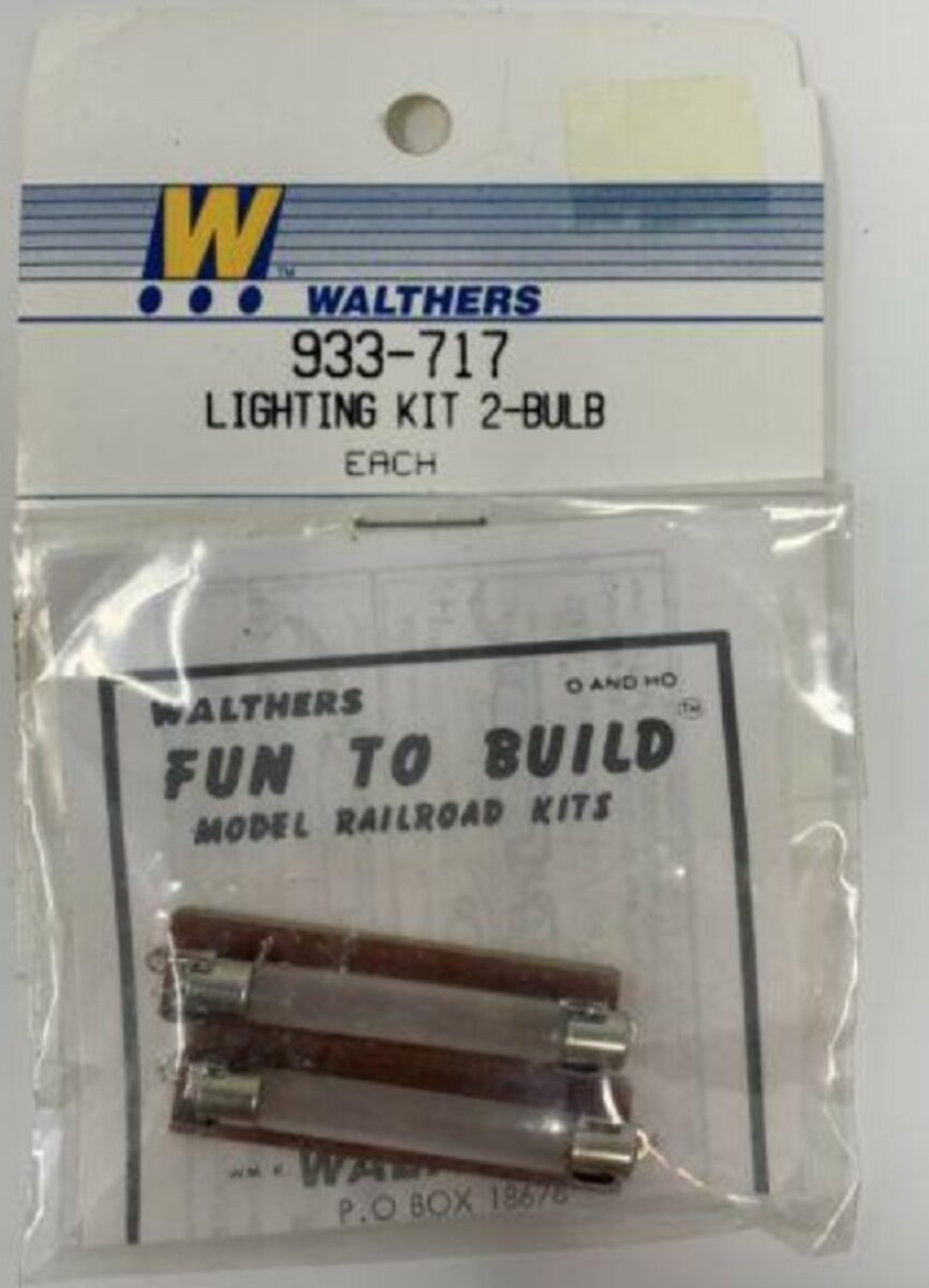 Walthers 933-717 HO Scale Interior Lighting Kit (2 Bulbs)