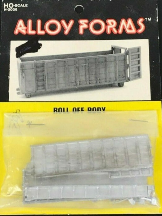 Alloy Forms H-2036 HO Scale Roll Off Body Unpainted Metyal Kit