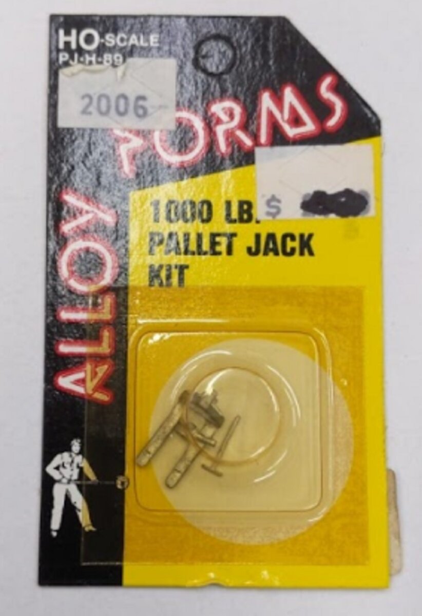 Alloy Forms PJ-H-89 HO Scale 1000 Lb. Pallet Jack Metal Kit