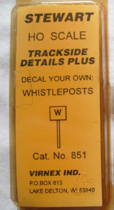 Stewart 851 HO Trackside Details Plus Whistleposts