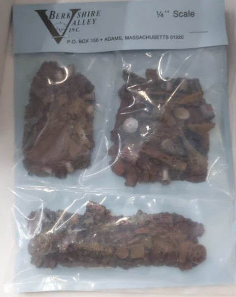 Berkshire Valley 709-P 1/4 Scale Railroad Junkpiles for Scenery Painted