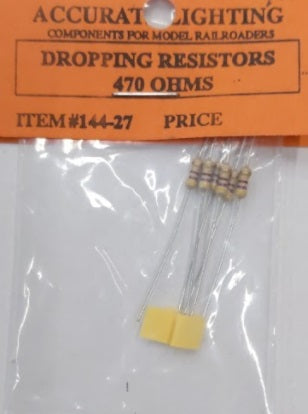 Accurate Lighting 144-27 Dropping Resistors 470 OHMS
