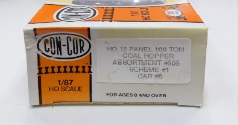 Con-Cor 505 HO Coal Hopper 100Ton Assortment#505 Scheme#1Car#5 Union Pacific