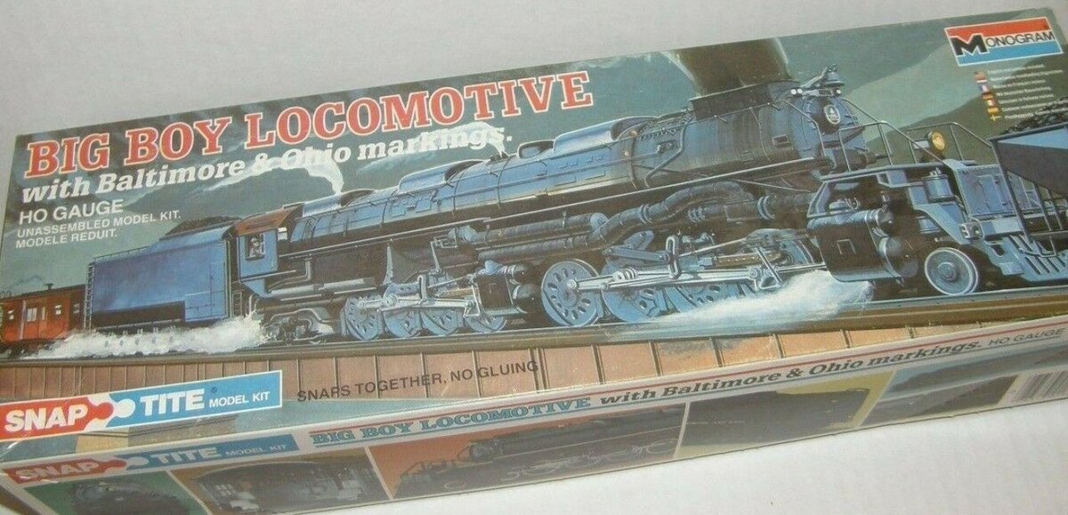 Monogram 1601 HO Big Boy Locomotive W/Baltimore & Ohio Markings Kit