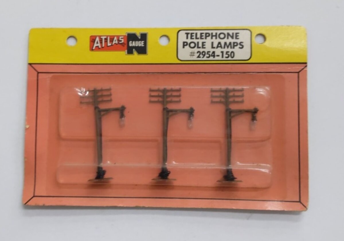 Atlas 2954-150 N Scale Telephone Pole Lamps