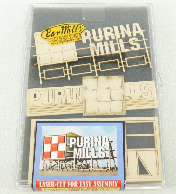 Bar Mills 0231 HO And O Purina Mills Laser Cut Billboard Kit