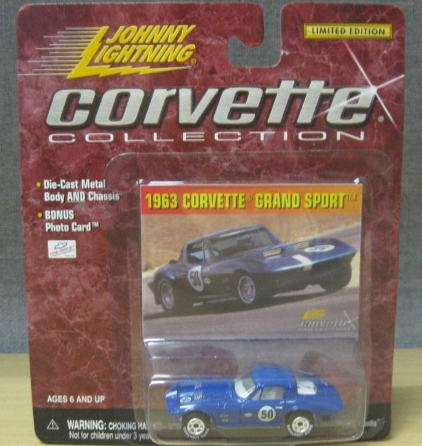 Playing Mantis 342-03 1:64 Blue 1963 Corvette Gran Sport 50 Limited Edition