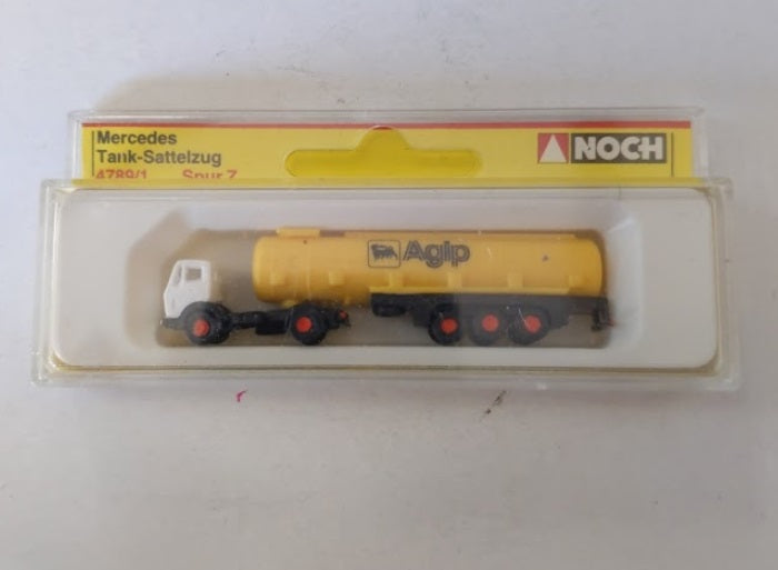 Noch 4789/1 Z Scale Agip Mercedes Tank Semi Trailer