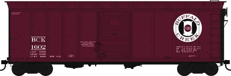 Bowser 43148 HO Buffalo Creek 40' Box Car #1602