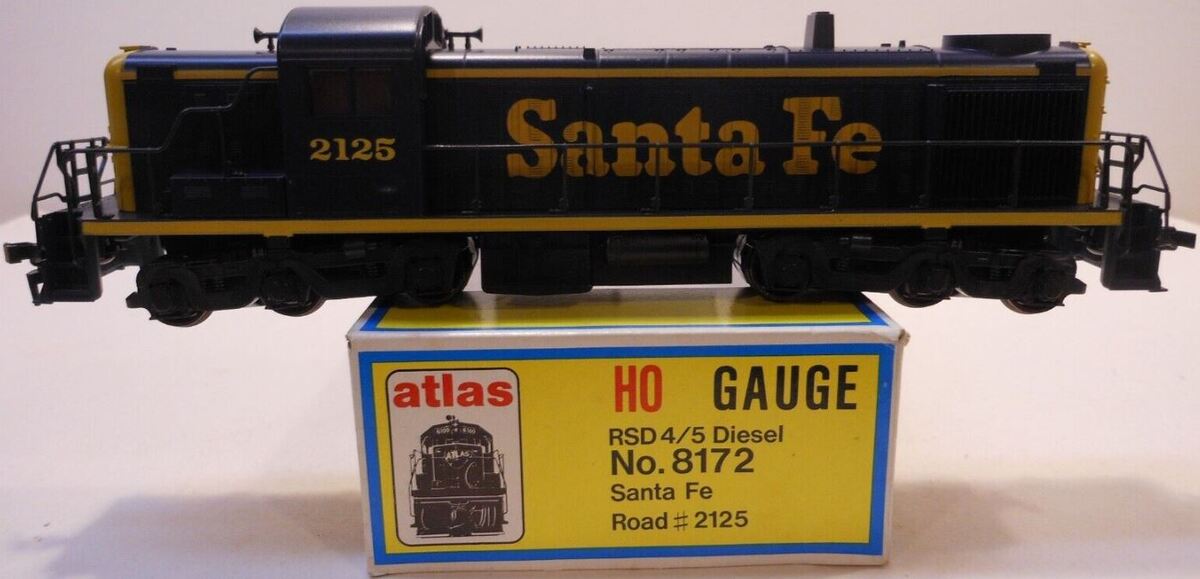 Atlas 8172 HO Scale Santa Fe RSD 4/5 Diesel Locomotive #2125