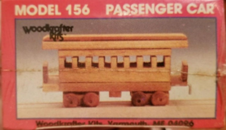 Wood Krafters 156 HO Scale Passenger Car Wooden Kit