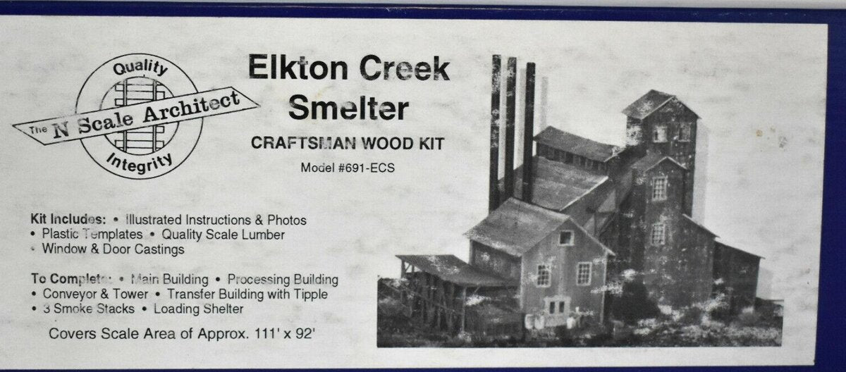 N Scale Architect 691-ECS N Scale Elkton Creek Smelter Building Kit