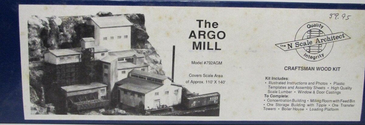 N Scale Architect 792AGM N Scale "The Argo Mill" Building Kit