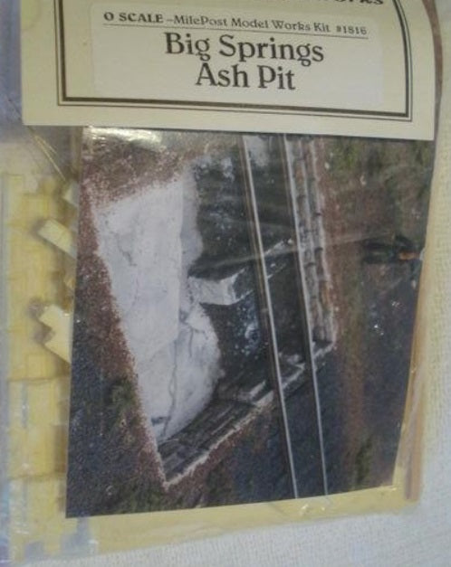Mile Post Model Works 1816 O Big Springs Ash Pit Kit