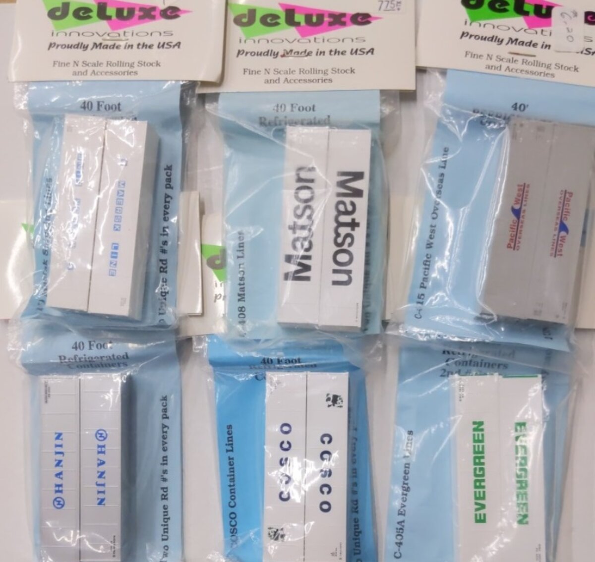 Deluxe Innovations L-9 Lot of 6 N Scale Assorted 40