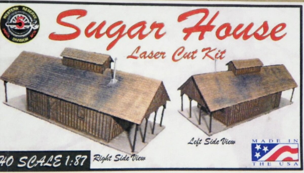Western Reserve Division HO Sugar House Laser Cut Craftsman Kit