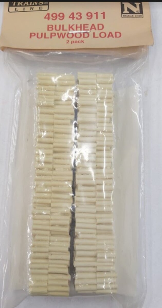 Micro-Trains 49943911 N Bulkhead Pulpwood Load (Pack of 2)