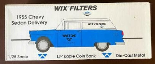 Spec Cast 50001 1:25 1955 Chevy Sedan Deliver WIX Filters Coin Bank