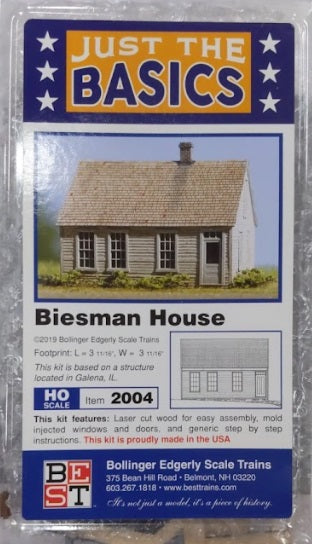 BEST 2004 HO Biesman House Just The Basics Kit