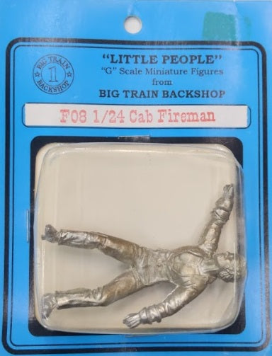 Big Train Backshop F08 G Cab Fireman Unpainted