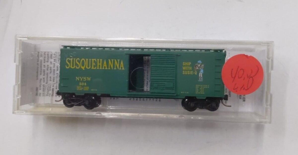 Micro-Trains 02000670 N Scale Susquehanna 40' Standard Boxcar #504