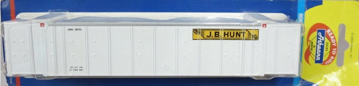 Athearn 2651 HO 53' Monon Container J. B. Hunt - Single Container