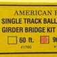 Master Rail 1790 HO (90Ft) Bridge Kit