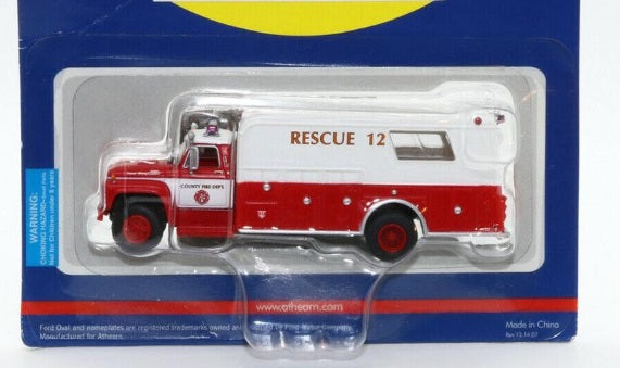 Athearn 92037 1:87 County Fire Dept. Rescue #12 Ford F-850 Truck