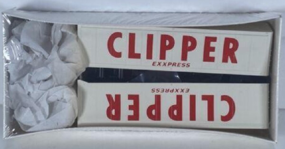 Walthers 933-1456 HO 40' Clipper Express Semi Trailer Kit
