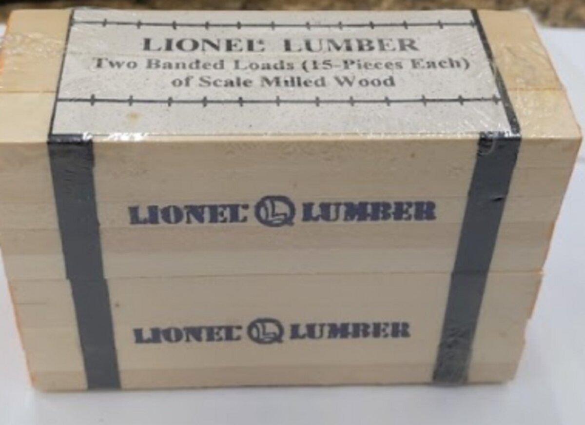 Layout Miniatures Lionel Lumber Two Banded Loads of Scale Milled Wood (15 Pcs)
