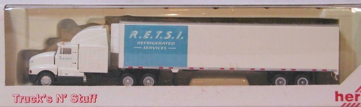 Herpa 514 HO R.E.T.S.I. Refrigerated Services Truck's N' Stuff Tractor Trailer